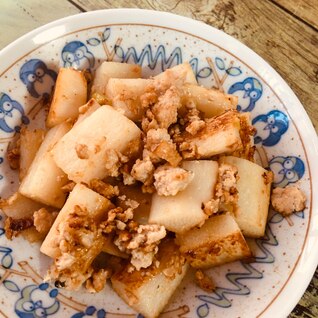 長いもと鶏ひき肉のそぼろ煮